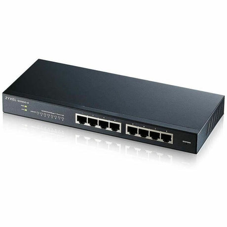 ZyXEL GS1900-8 Fanless 8 Port GbE L2 Web Managed Desktop Switch — GS1900-8