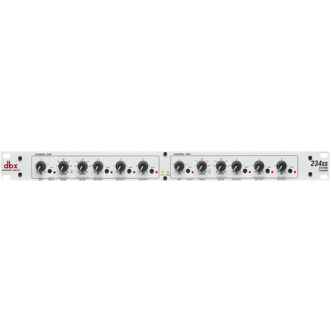 dbx Stereo 2/3 Way, Mono 4-Way Crossover with XLR Connectors — DBX234XSV