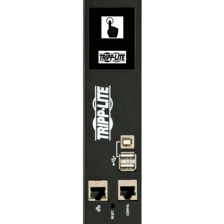 Eaton Tripp Lite Series 11.5kW 208-240V 3PH Switched PDU - LX Interface, Gigabit, 30 Outlets, IEC 309 16/20A Red 360-415V Input, Outlet Monitoring, LCD, 1.8 m Cord, 0U 1.8 m Height, TAA — PDU3XEVSR6G20