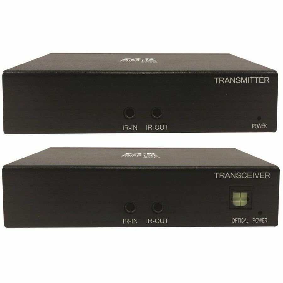 Eaton Tripp Lite Series HDMI over Cat6 Extender Kit, Transmitter and Receiver with Repeater, 4K 60Hz, 4:4:4, IR, HDR, PoC, 230 ft., TAA — B127A-111-BHTH