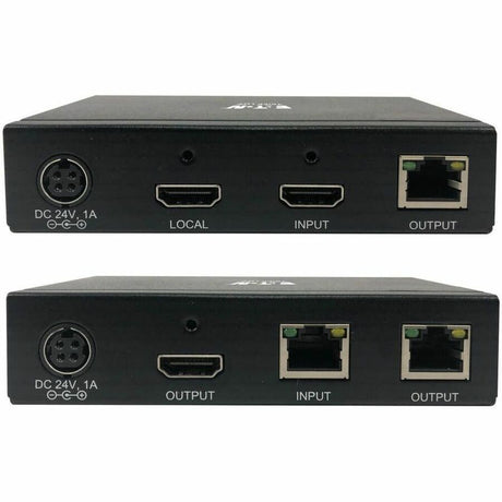 Eaton Tripp Lite Series HDMI over Cat6 Extender Kit, Transmitter and Receiver with Repeater, 4K 60Hz, 4:4:4, IR, HDR, PoC, 230 ft., TAA — B127A-111-BHTH