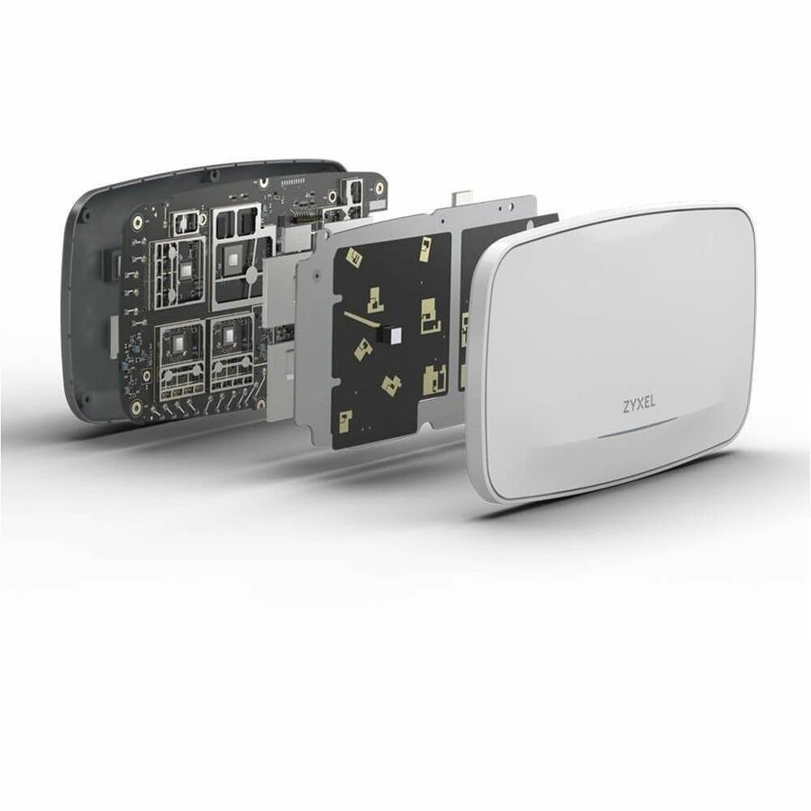 Zyxel Wi-Fi 7 BE22000 Wireless MultiGig Pro Access Point | Tri-Band Operation | Smart Antenna |10G Uplink | Mesh |Cloud, App, Direct or Controller Mgmt | PoE++ | Nebula Pro Pack | WBE660S