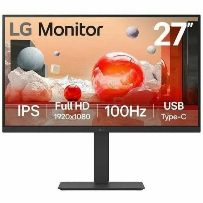 LG 27BA650-B 27" Class Full HD LCD Monitor - 16:9 - Textured Black — 27BA650-B