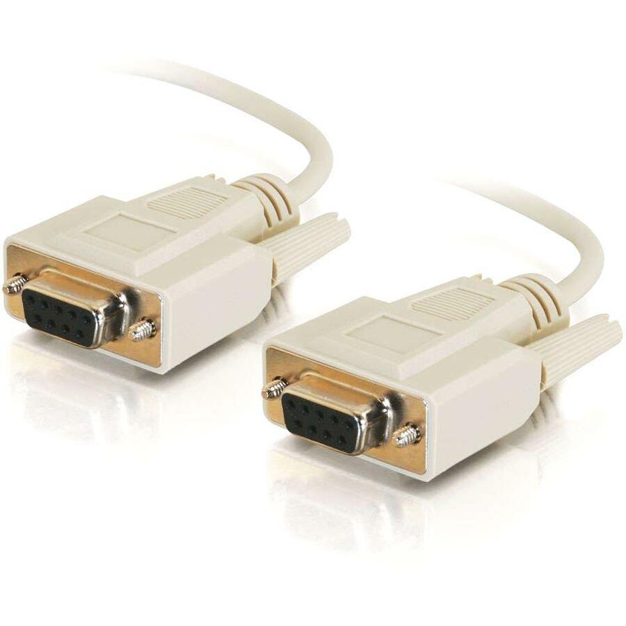 C2G 6ft DB9 F/F Null Modem Cable - Beige — 03044