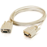 C2G 6ft DB9 F/F Null Modem Cable - Beige — 03044