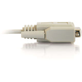 C2G 6ft DB9 F/F Null Modem Cable - Beige — 03044