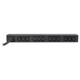 APC NetShelter Basic Rack PDU, 1U, 1PH, 3.7kW 230V 16A or 3.3kW 208V 16A, x12 C13 outlets, C20 cord — AP9565