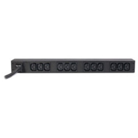 APC NetShelter Basic Rack PDU, 1U, 1PH, 3.7kW 230V 16A or 3.3kW 208V 16A, x12 C13 outlets, C20 cord — AP9565