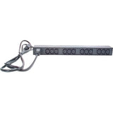 APC NetShelter Basic Rack PDU, 1U, 1PH, 3.7kW 230V 16A or 3.3kW 208V 16A, x12 C13 outlets, C20 cord — AP9565