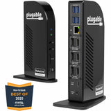 Plugable 4K USB C Docking Station Triple Monitor with 100W Power Delivery, USB C Dock for Thunderbolt 3/4, and USB-C Windows and Mac — UD-ULTC4K