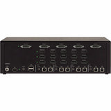 Black Box Secure NIAP 4.0 Certified KVM Switch - 4-Port, Quad-Monitor, DVI, HDMI, DisplayPort, CAC — KVS4-4004DHVX