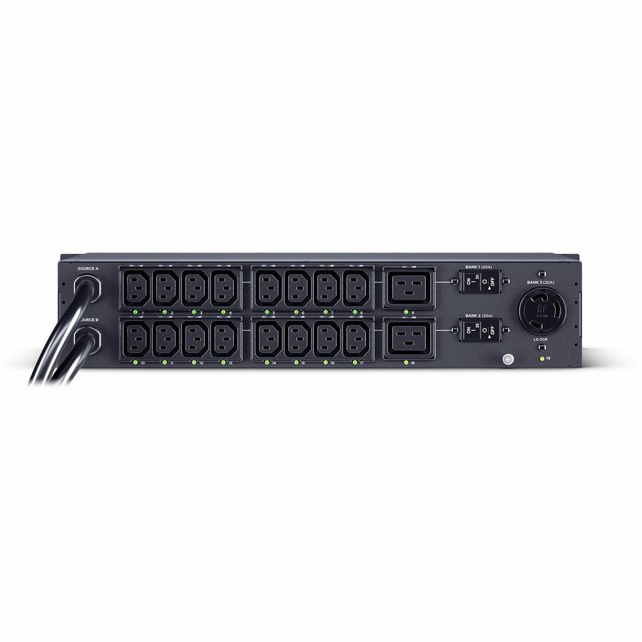 CyberPower PDU44007 Single Phase 240 - 200 VAC 30A Switched ATS PDU — PDU44007