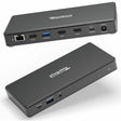 Plugable USB C Docking Station Dual Monitor 2 HDMI Ports, Power Delivery Dock, Dual 4K Monitor — UD-MSTH2