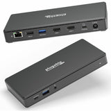 Plugable USB C Docking Station Dual Monitor 2 HDMI Ports, Power Delivery Dock, Dual 4K Monitor — UD-MSTH2