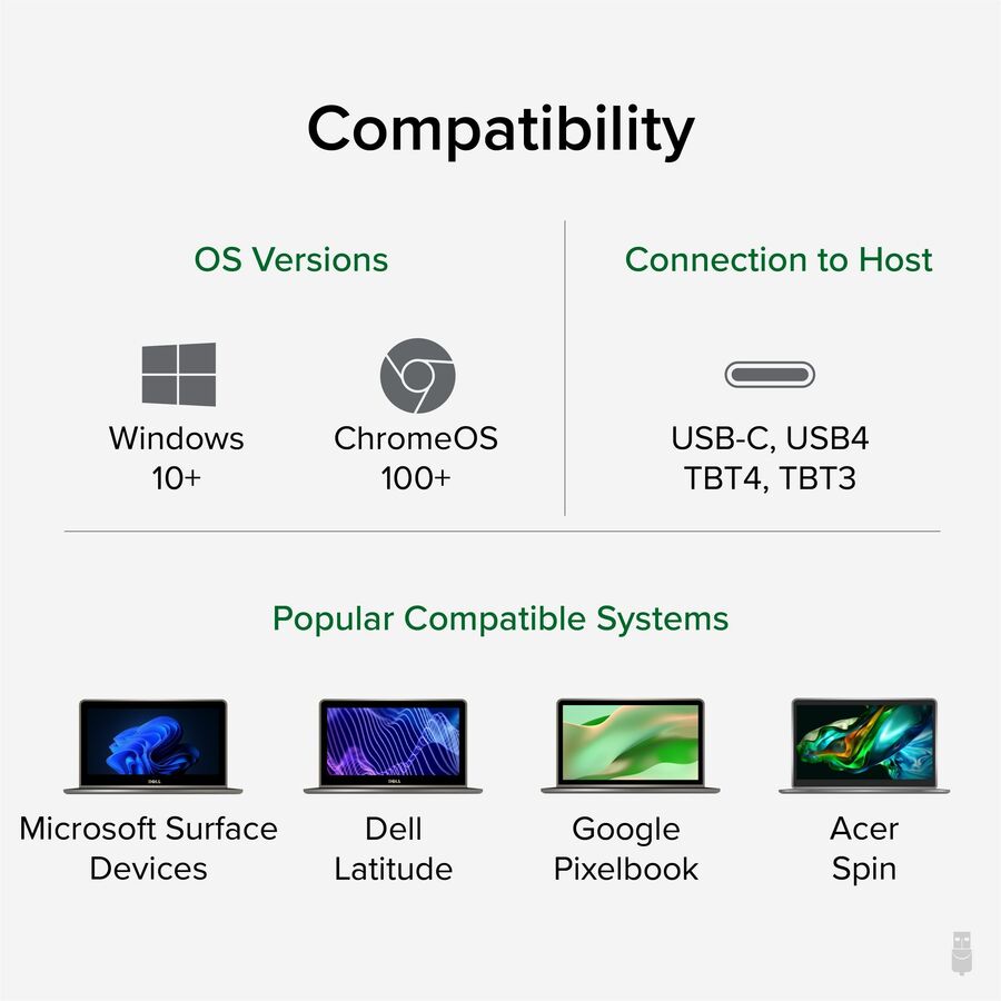 Plugable USB C Docking Station Dual Monitor 2 HDMI Ports, Power Delivery Dock, Dual 4K Monitor — UD-MSTH2
