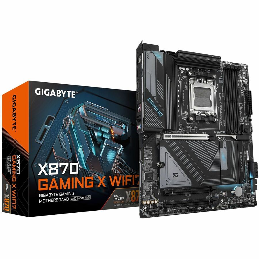 Gigabyte X870 GAMING X WIFI7 Gaming Desktop Motherboard - AMD X870 Chipset - Socket AM5 - ATX — X870 GAMING X WIFI7