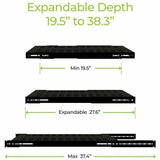 IOGEAR Adjustable Depth Heavy Duty Fixed Rack Shelf - Vented — GRSH01