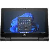 HP Fortis Flip G1i 11.6" Touchscreen Convertible 2 in 1 Notebook - HD - Intel N-Series N250 - 4 GB - 128 GB Flash Memory - Jet Black - Smart Buy — B86CBUT#ABA