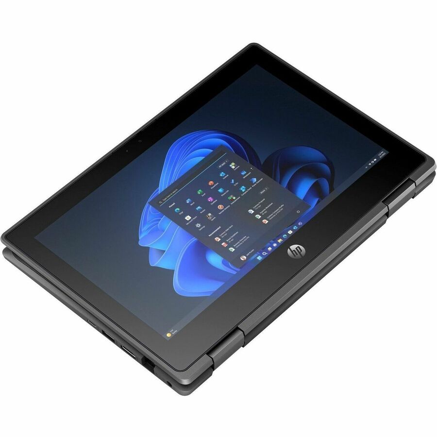 HP Fortis Flip G1i 11.6" Touchscreen Convertible 2 in 1 Notebook - HD - Intel N-Series N250 - 4 GB - 128 GB Flash Memory - Jet Black - Smart Buy — B86CBUT#ABA