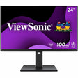 ViewSonic VG2452 24 Inch IPS 1080p Ergonomic Monitor with Tilt, Swivel, Pivot, Height Adjust, 100Hz, 5-Port USB Hub, HDMI, DisplayPort, and 65W USB C Inputs — VG2452