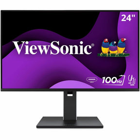 ViewSonic VG2452 24 Inch IPS 1080p Ergonomic Monitor with Tilt, Swivel, Pivot, Height Adjust, 100Hz, 5-Port USB Hub, HDMI, DisplayPort, and 65W USB C Inputs — VG2452