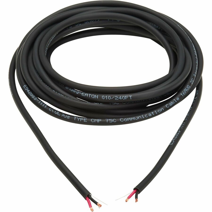 Eaton Tripp Lite Series 2-Conductor Bulk Speaker Wire, Plenum and Riser Rated, 16 AWG, 250 ft. (76.2 m) — A240-002-16P