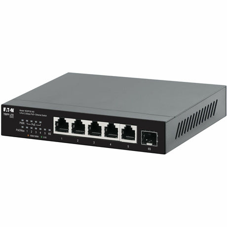 Eaton Tripp Lite Series 5-Port 2.5 Gbps Desktop Gigabit Ethernet Unmanaged Switch with PoE+ Pass-Through, 70W, Metal Enclosure, TAA — NG5POE-M2