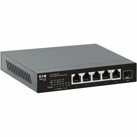 Eaton Tripp Lite Series 5-Port 2.5 Gbps Desktop Gigabit Ethernet Unmanaged Switch with PoE+ Pass-Through, 70W, Metal Enclosure, TAA — NG5POE-M2