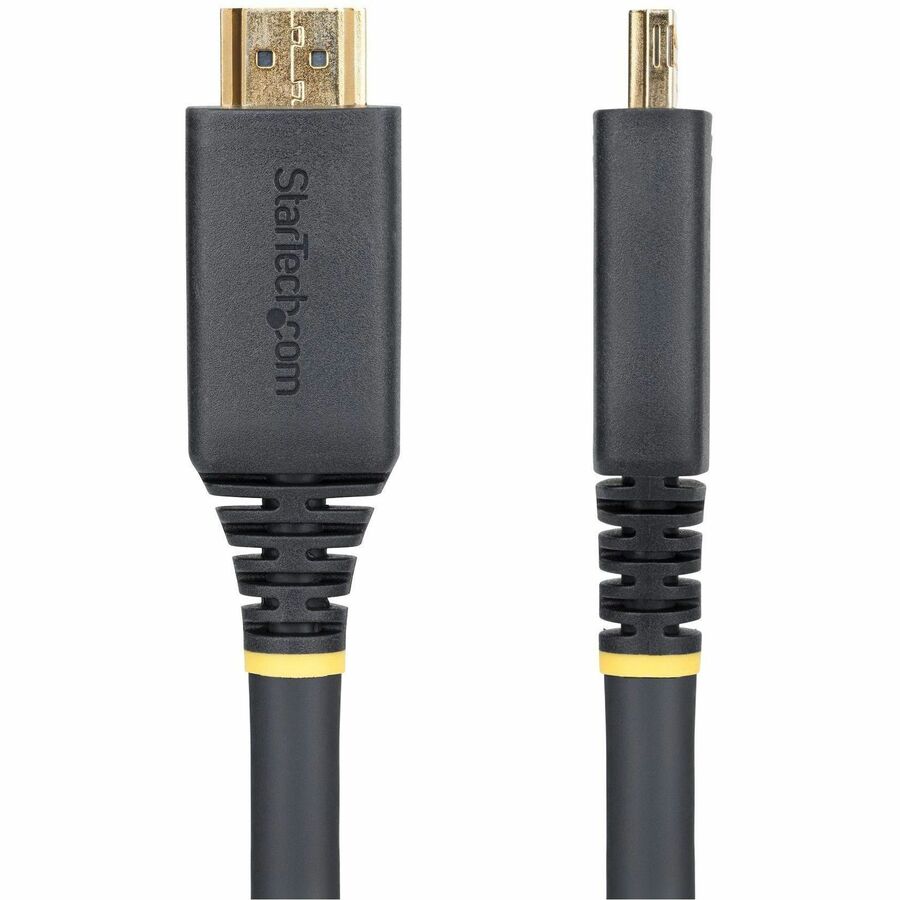 StarTech.com 35ft (10.6m) Active High Speed HDMI Cable with Gripping Connectors, 4K 60Hz/1440p 144Hz 18Gbps, UHD HDMI 2.0 Cord, TPE Jacket — HDMI2-CABLE-GRIP-35F