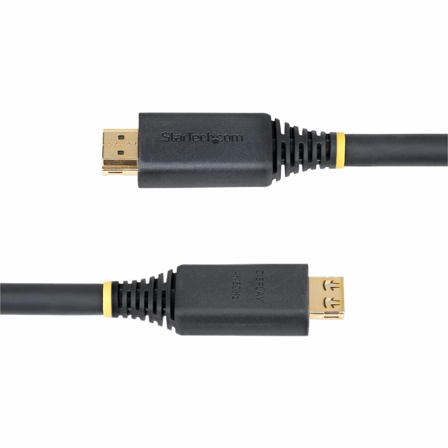 StarTech.com 35ft (10.6m) Active High Speed HDMI Cable with Gripping Connectors, 4K 60Hz/1440p 144Hz 18Gbps, UHD HDMI 2.0 Cord, TPE Jacket — HDMI2-CABLE-GRIP-35F
