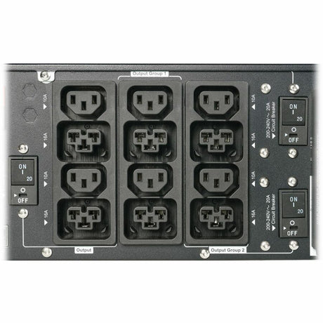 Eaton 9PX G2 6000VA 5400W 208V Online Double-Conversion UPS - L6-30P or Hardwired Input, 6 C39 and 6 C13 Outlets, Cybersecure Network Card, Extended Run, 3U Rack/Tower — 9PX6KIECG2