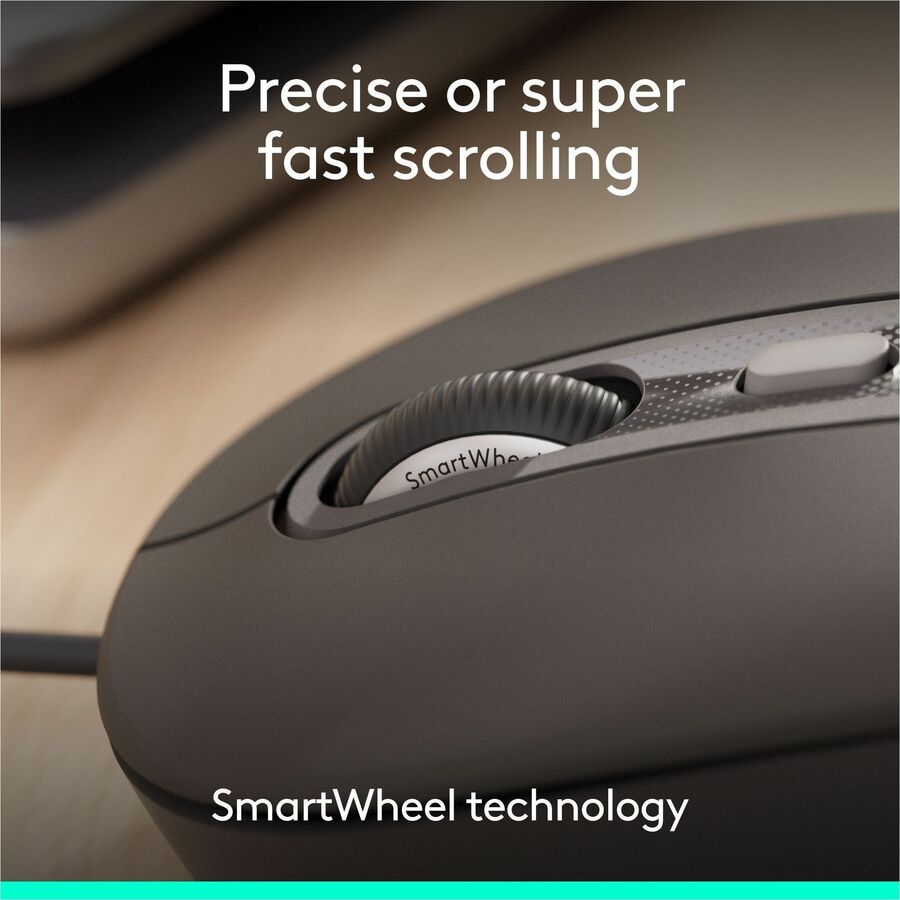 Logitech Signature Slim Wired Combo MK625 for Business, Optical Wired Mouse, Full-Size Keyboard, Plug-and-Play, Graphite — 920-013303