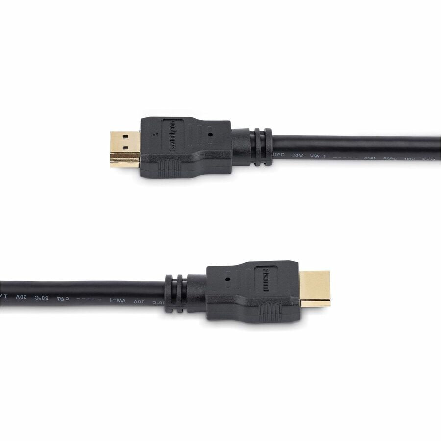 StarTech.com 15ft/4.6m HDMI Cable, 4K High Speed HDMI Cable with Ethernet, Ultra HD 4K 30Hz Video, HDMI 1.4 Cable/HDMI Monitor Cord, Black — HDMM15