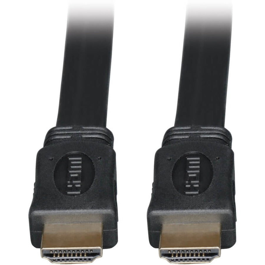 Eaton Tripp Lite Series High-Speed HDMI Flat Cable, Digital Video with Audio, UHD 4K (M/M), Black, 3 ft. (0.91 m) — P568-003-FL