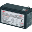 APC Replacement Battery Cartridge for Back-UPS, 12V 9Ah lead-acid battery, 2-year repair or replace warranty — RBC17