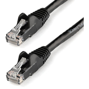 StarTech.com 75ft CAT6 Ethernet Cable - Black Snagless Gigabit - 100W PoE UTP 650MHz Category 6 Patch Cord UL Certified Wiring/TIA — N6PATCH75BK