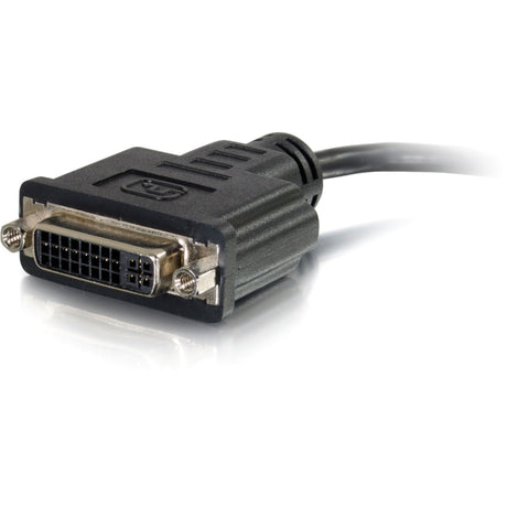 C2G 8in HDMI to DVI Adapter Converter Dongle - M/F Black — 41352