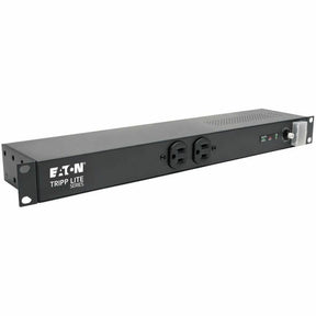 Eaton Tripp Lite Series Isobar 12-Outlet Network Server Surge Protector, 15 ft. (4.57 m) Cord with L5-20P Plug, 3840 Joules, Diagnostic LEDs, 1U Rackmount — IBAR12-20T