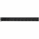 Eaton Tripp Lite Series Isobar 12-Outlet Network Server Surge Protector, 15 ft. (4.57 m) Cord with L5-20P Plug, 3840 Joules, Diagnostic LEDs, 1U Rackmount — IBAR12-20T