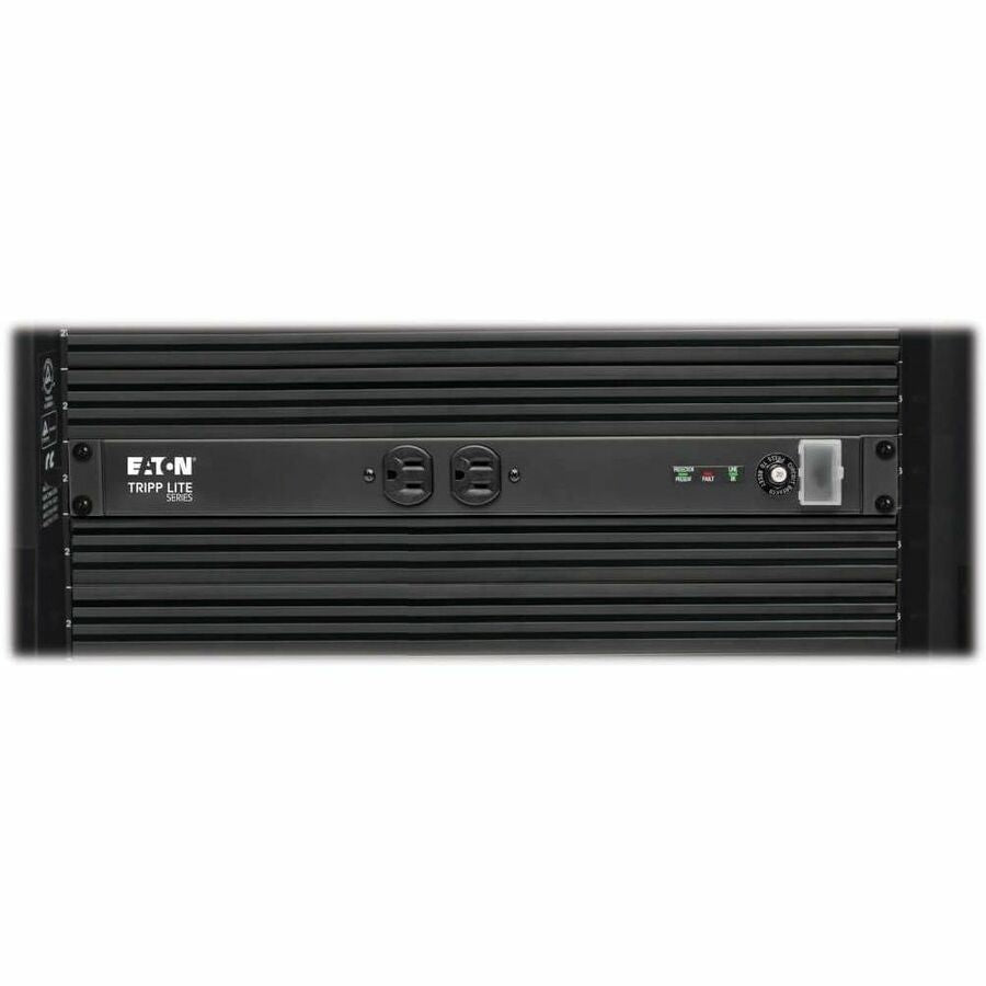 Eaton Tripp Lite Series Isobar 12-Outlet Network Server Surge Protector, 15 ft. (4.57 m) Cord with L5-20P Plug, 3840 Joules, Diagnostic LEDs, 1U Rackmount — IBAR12-20T