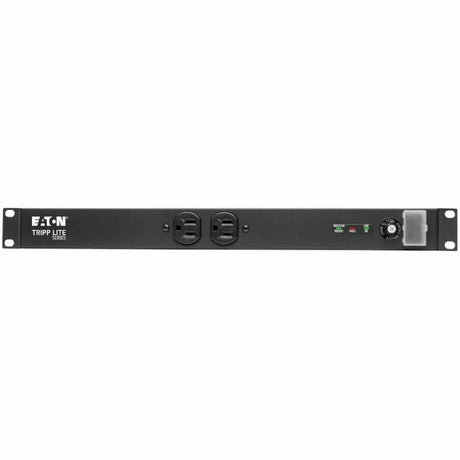 Eaton Tripp Lite Series Isobar 12-Outlet Network Server Surge Protector, 15 ft. (4.57 m) Cord with L5-20P Plug, 3840 Joules, Diagnostic LEDs, 1U Rackmount — IBAR12-20T