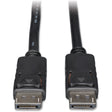 Eaton Tripp Lite Series DisplayPort Cable with Latching Connectors, 4K 60 Hz (M/M), Black, 3 ft. (0.91 m) — P580-003