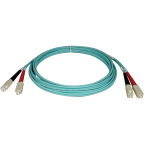 Eaton Tripp Lite Series 10Gb Duplex Multimode 50/125 OM3 LSZH Fiber Patch Cable (SC/SC) - Aqua, 10M (33 ft.) — N806-10M