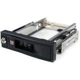 StarTech.com 5.25" Tray-Less SATA Hot-Swap Hard Drive Bay - Storage mobile rack - black — HSB100SATBK