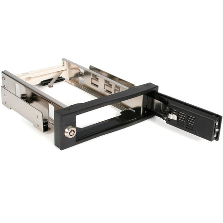 StarTech.com 5.25" Tray-Less SATA Hot-Swap Hard Drive Bay - Storage mobile rack - black — HSB100SATBK