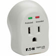 Eaton Tripp Lite Series 1-Outlet Personal Surge Protector, Direct Plug-In, 600 Joules, 2 Diagnostic LEDs — SPIKECUBE