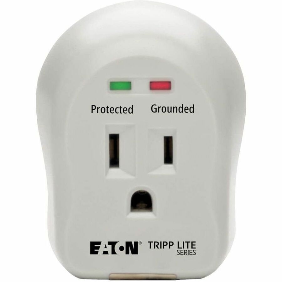 Eaton Tripp Lite Series 1-Outlet Personal Surge Protector, Direct Plug-In, 600 Joules, 2 Diagnostic LEDs — SPIKECUBE