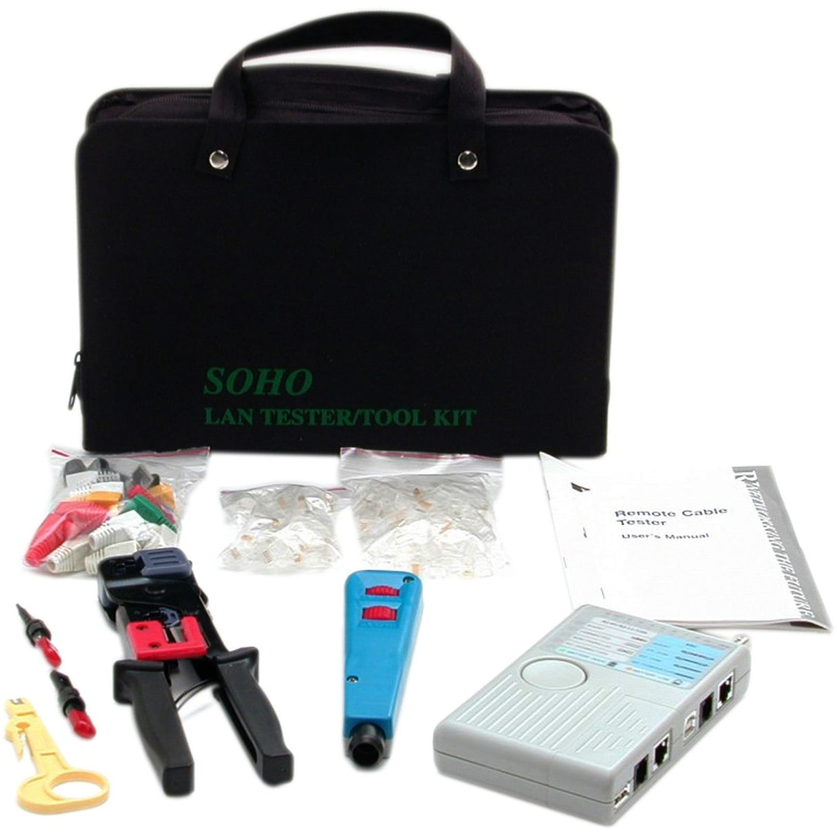 StarTech.com Professional RJ45 Network Installer Tool Kit with Carrying Case - Network Installation Kit - Network tool tester kit — CTK400LAN