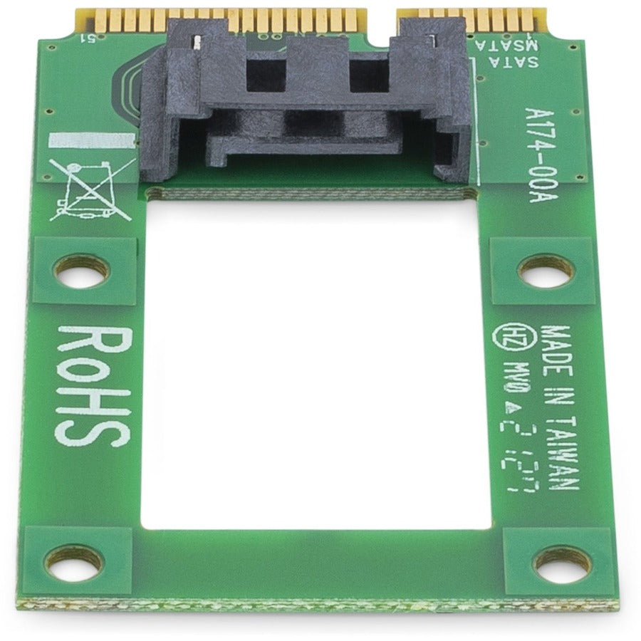 StarTech.com mSATA to SATA HDD / SSD Adapter &acirc;&euro;" Mini SATA to SATA Converter Card — MSAT2SAT3