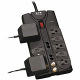 Eaton Tripp Lite Series Protect It! 8-Outlet Surge Protector, 10 ft. Cord, 3240 Joules, Modem/Coax/Ethernet Protection, RJ45 — TLP810NET